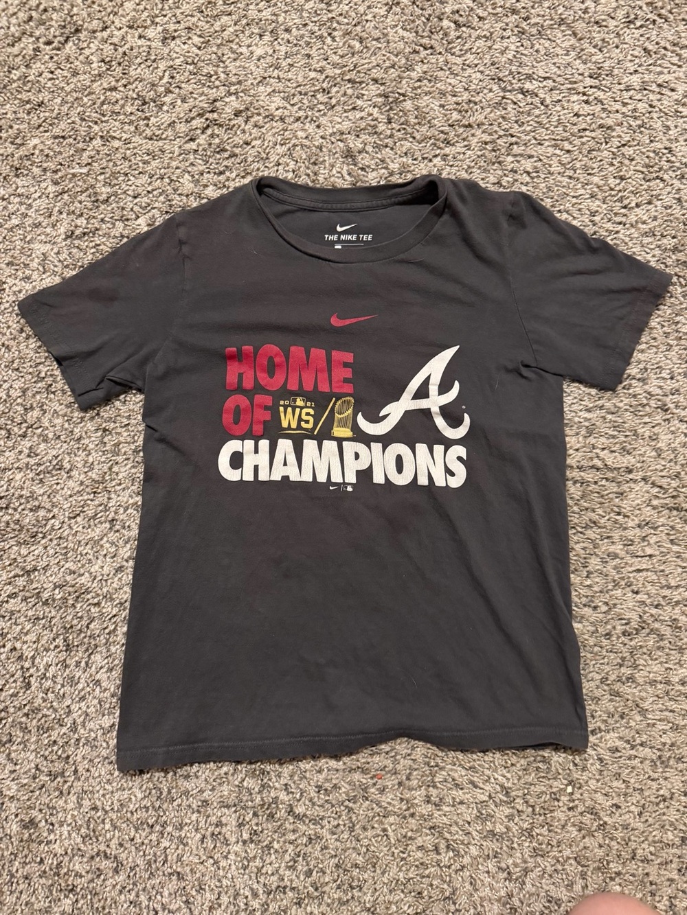 Nike Black Atlanta Braves World Series Roster Shirt